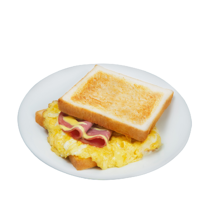 晨光烘蛋牛肉三明治